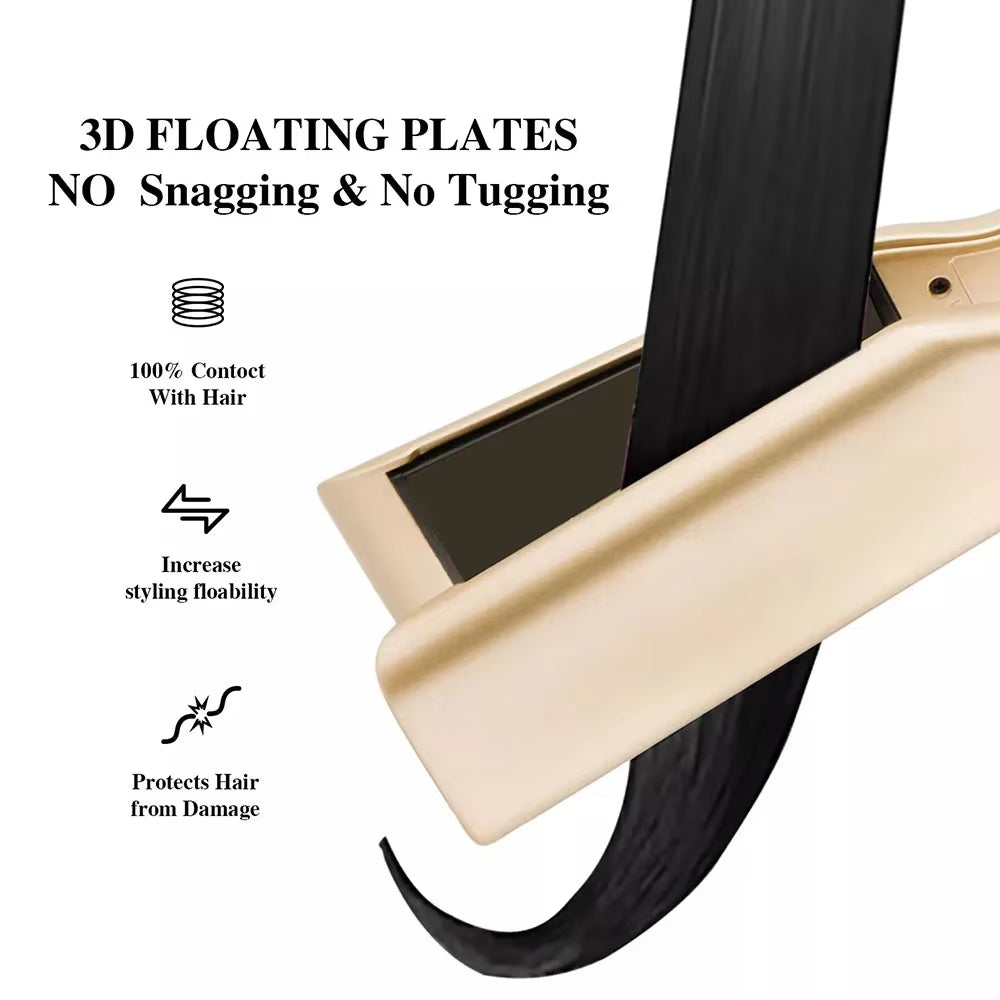 Professional Hair Straightener Touch Screen Flat Iron Hair Straightening Styling Tools MCH Wide Plate Keratin Hair Straightener
